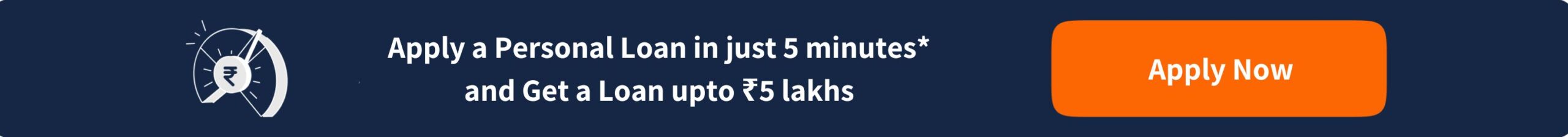 Apply personal loan upto ₹5 lakhs